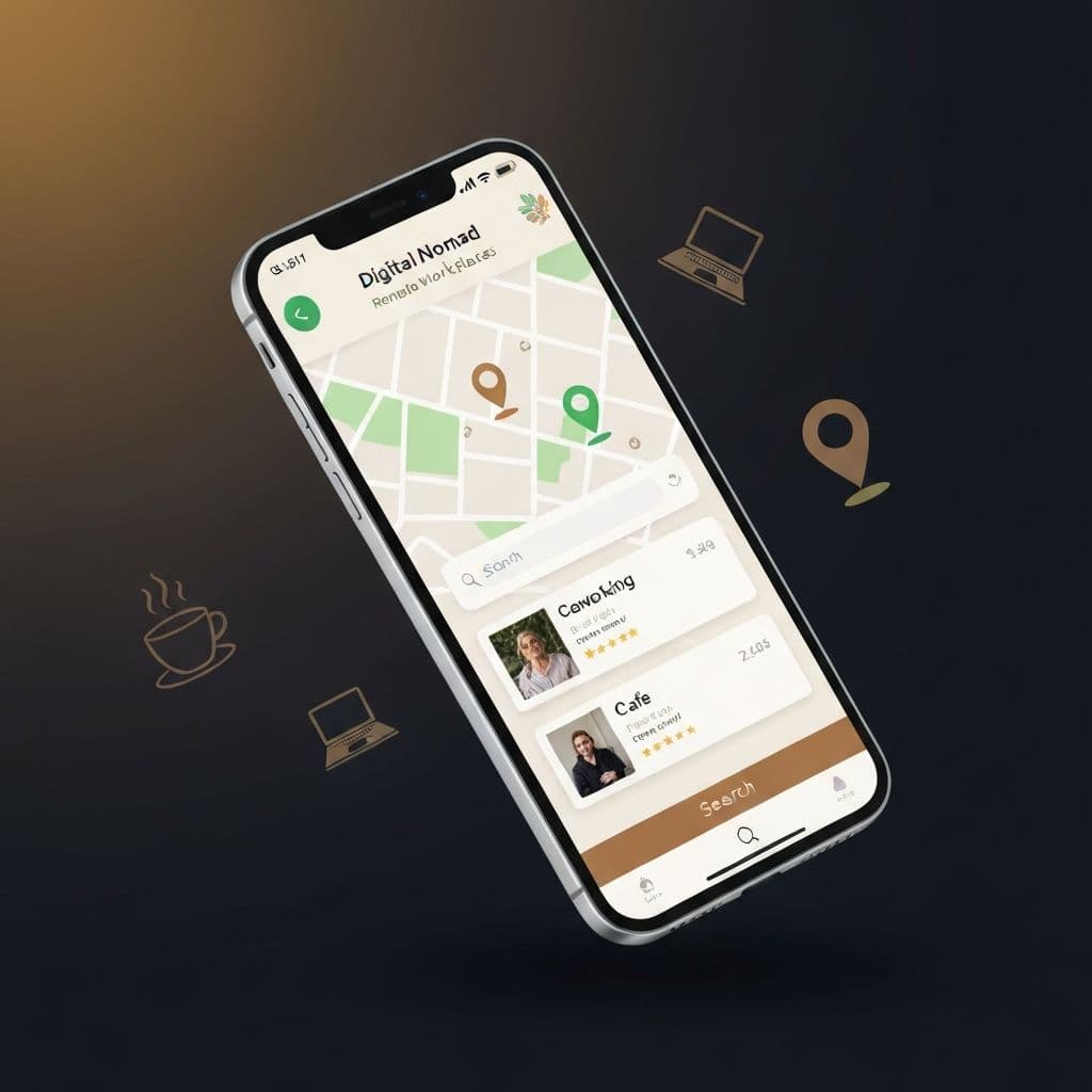 Digital Nomad - App de lugares para trabalho remoto e coworking